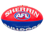Sherrin Synthetic Size 5 Bulldogs AFL Football - Blue/White/Red