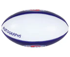 Sherrin PVC Autograph Dockers Size 3 AFL Football - Purple/White