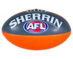 Sherrin PVC Autograph Giants Size 3 AFL Football - Orange/Grey/White