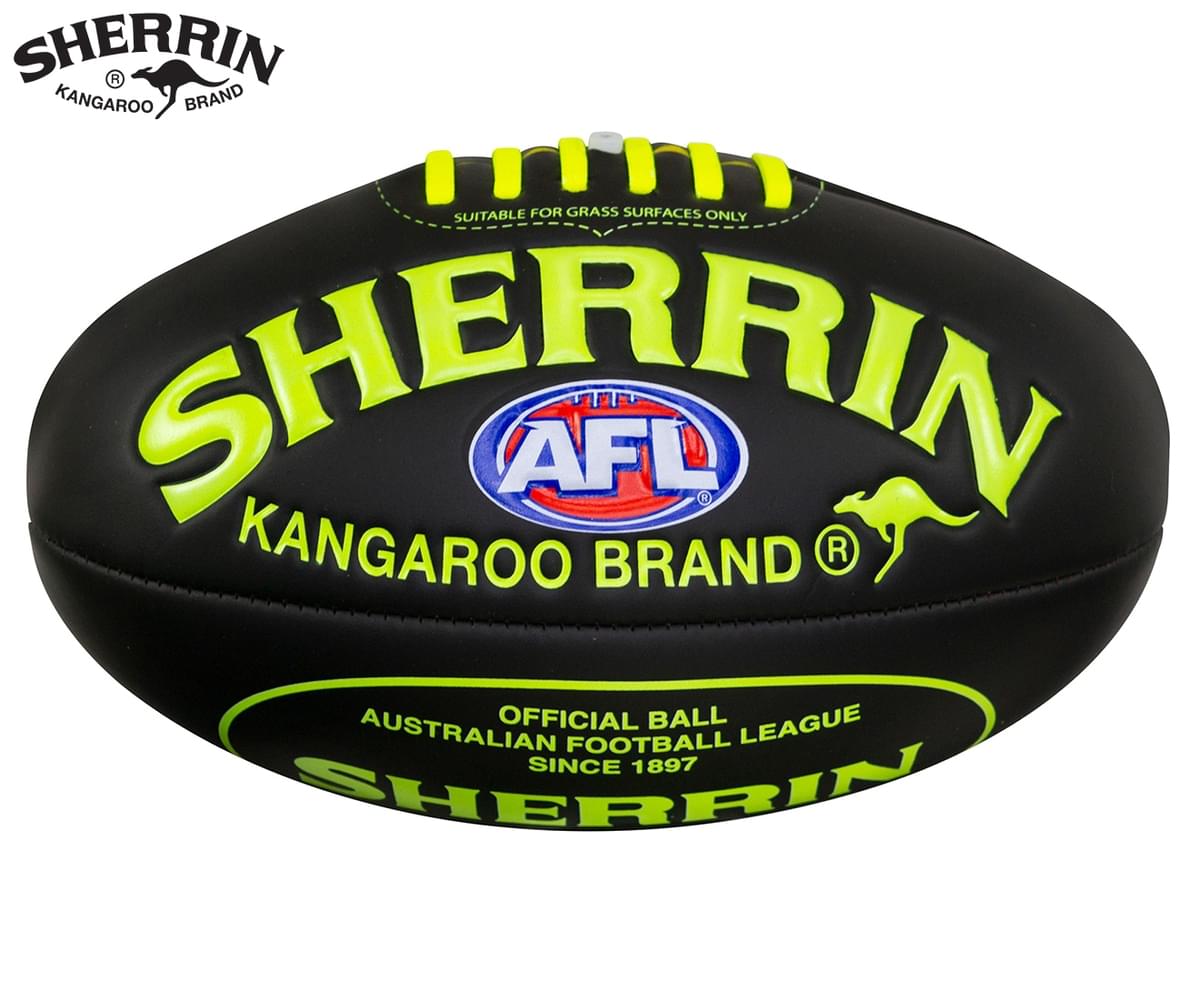 Sherrin Super Soft Touch Mini Afl Football Black Yellow Catch Com Au