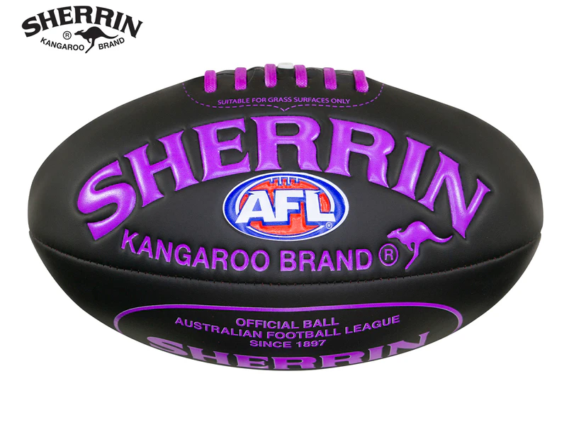 Sherrin Super Soft Touch Mini AFL Football - Black/Purple