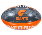 Sherrin PVC Softie Giants Mini AFL Football - Orange/Grey/White