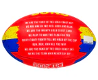 Sherrin Synthetic Suns Song Size 2 AFL Football - Yellow/Red