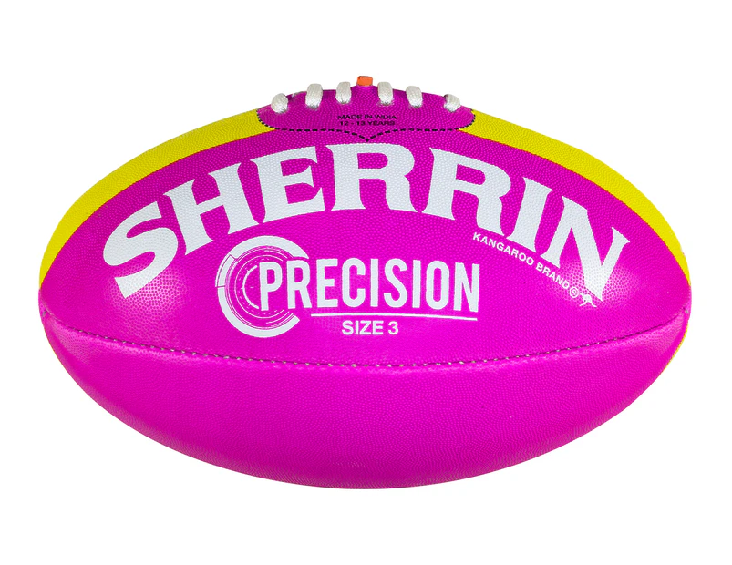 Sherrin Precision Size 3 AFL Football - Pink