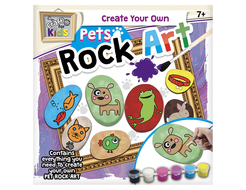 Craft For Kids Create Your Own Pets Rock Art Activity Set