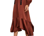 Bcbgmaxazria Women's Dresses Maxi Dress - Color: Deep Bronze