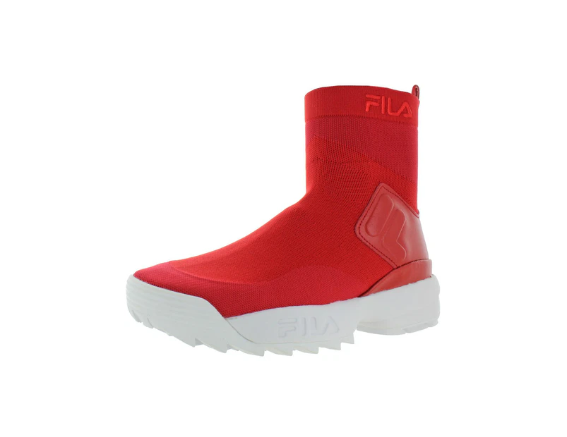 Fila Women's Athletic Shoes - Sock Sneakers - Fila Red/Fila Red/White