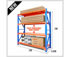 2mx2m Steel Racks Shelves Garage Storage Warehouse Tyre Shelving 1000KG Capacity