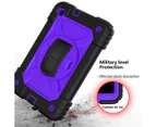 WIWU Rainbow Tablet Case An-fall Protective Cover For Samsung Galaxy Tab A 8.4 T307 2020-Black&Purple