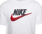 Nike Men's Brand Mark Tee / T-Shirt / Tshirt - White/Black
