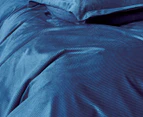 CleverPolly Corduroy Velvet Quilt Cover Set - Navy