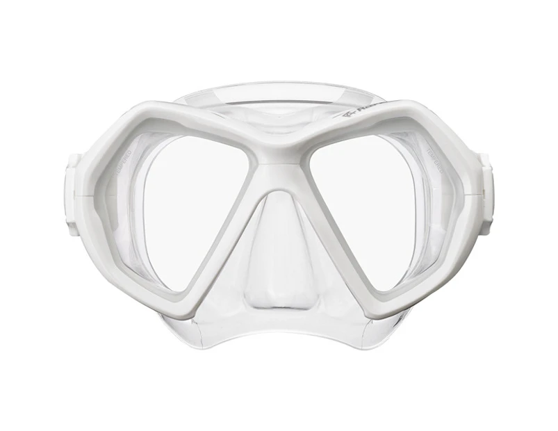Reef Tourer X-Plore Premium 2-Window Mask for Adults, Silicone - White