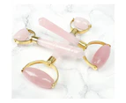 Rose Quartz Natural Chemical Free Crystal Rollers in a Silk Lined Box -