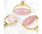 Rose Quartz Natural Chemical Free Crystal Rollers in a Silk Lined Box -