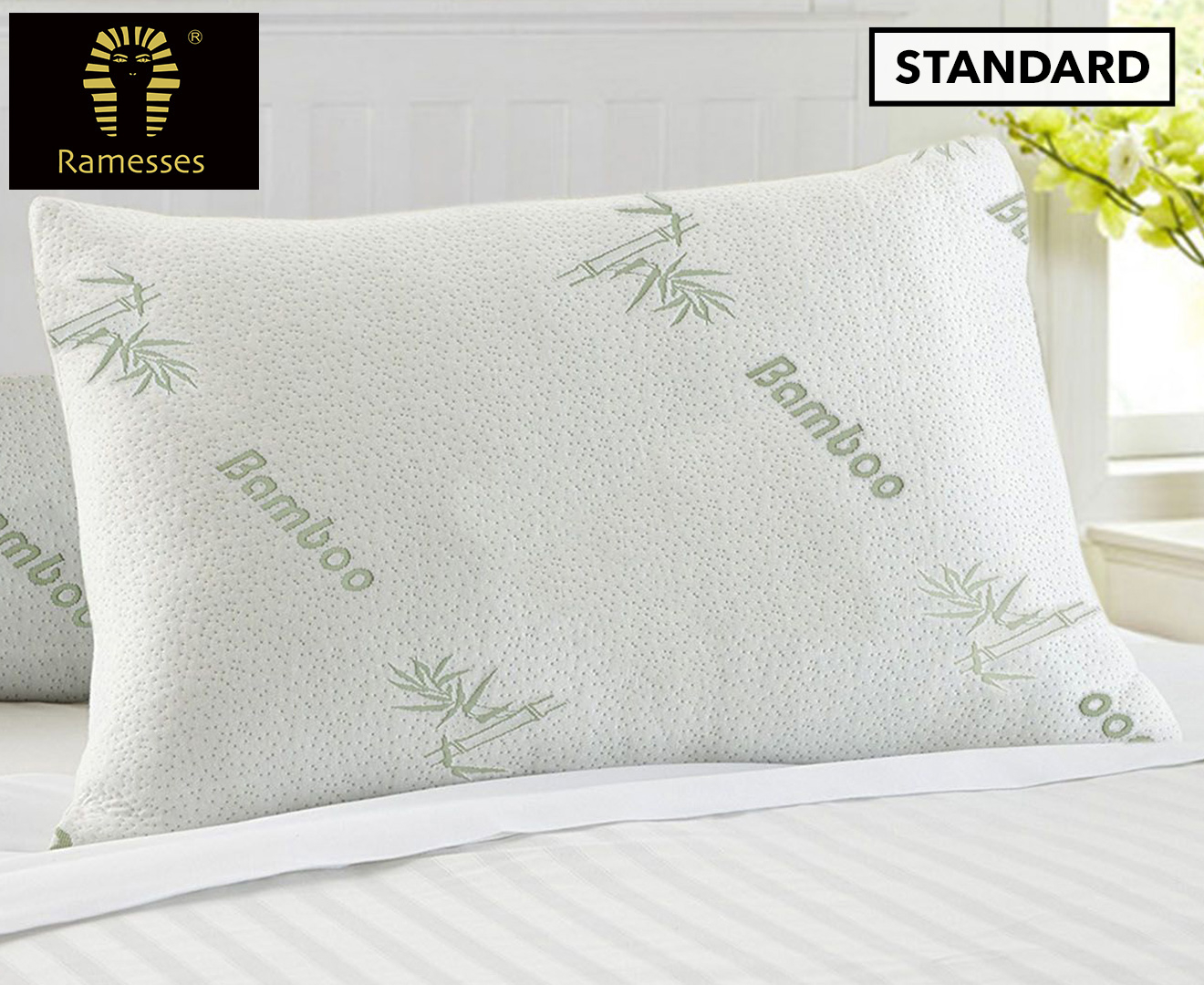 ramesses bamboo memory foam pillow