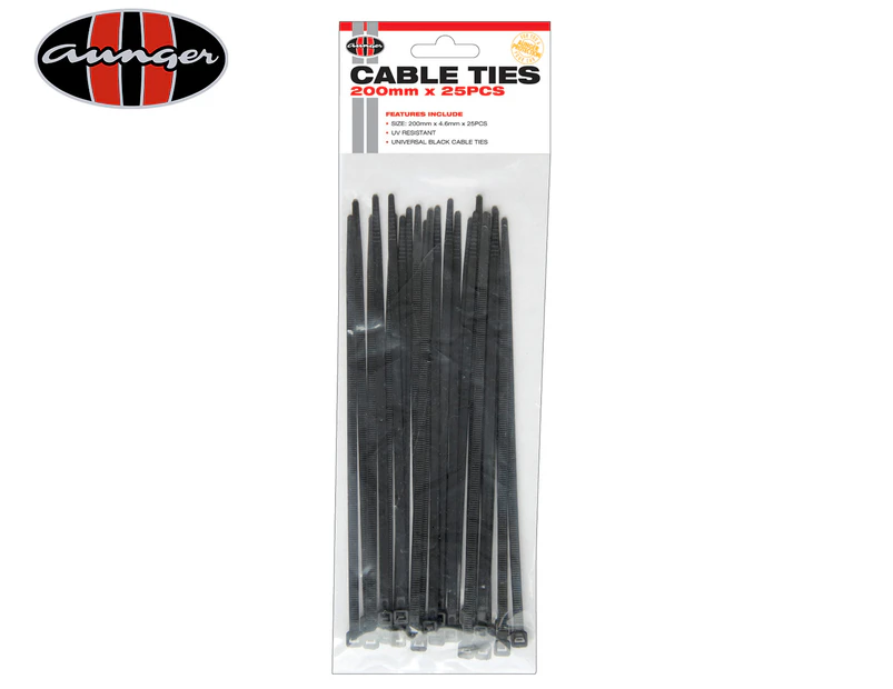 Aunger 20cm Cable Ties 25-Pack