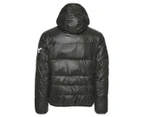 DKNY Men's Classic Logo Hooded Water Resistant Puffer Jacket - Dark Olive