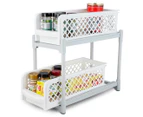 Ortega Home 2-Tier Sliding Basket Storage Drawers