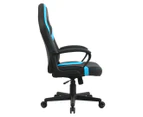 Eureka Ergonomic 43-Inch Small Gaming Computer Desk & OneX GX1 Series Gaming Chair - Black/Blue