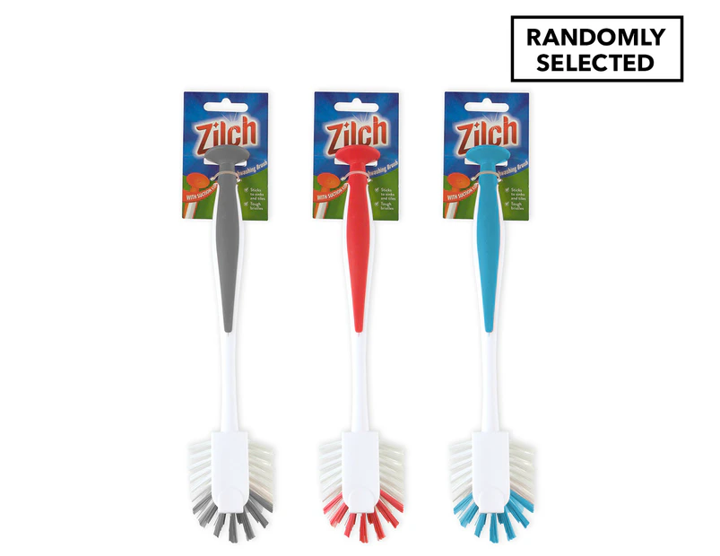 2 x Zilch Dishwashing Brush w/ Suction Cup