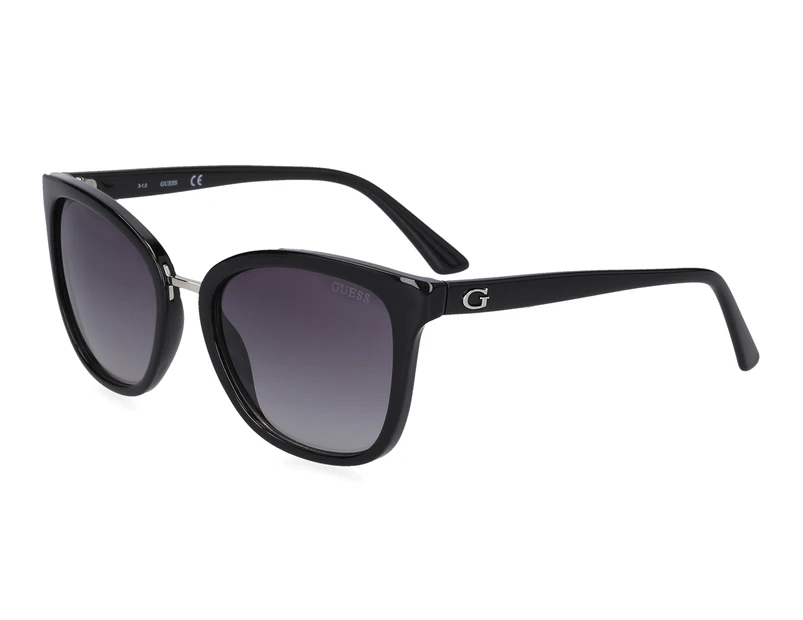GUESS Women's GF6005 Cat Eye Sunglasses - Black