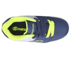 Heelys Boys' Asphalt 2-Wheel Skate Shoes - Silver/Navy/Bright Yellow
