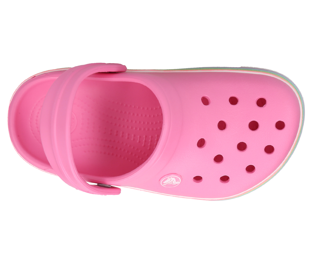 Pink rainbow outlet crocs