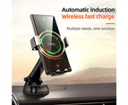 Ymall 15W Qi Wireless Car Phone Holder Charger Intelligent Infrared Fast Charger Stand Car Phone Holder For Iphone Samsung (Dashboard)