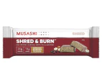 12 x Musashi Shred & Burn Protein Bars Hazelnut Espresso 60g