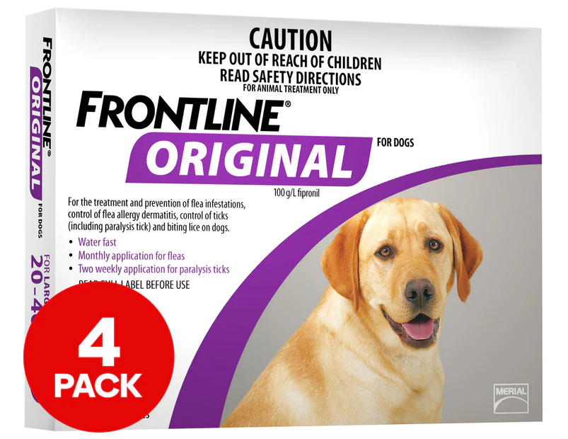 Frontline Original For Large Dogs 20-40kg 4pk