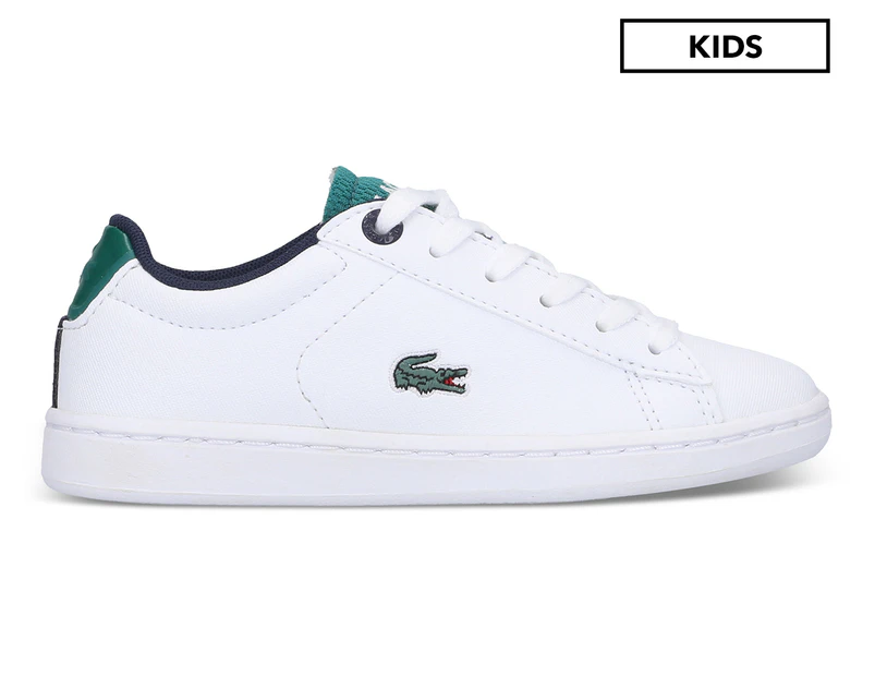 Lacoste Kids' Carnaby Evo 120 2 Sneakers - White/Green