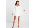 Bwldr Women's Skylar Button Front Dress - White