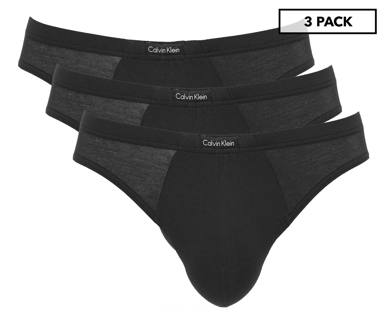 Calvin Klein Men's Body Modal Bikini Briefs 3-Pack - Black | Catch.com.au