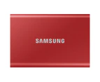 Samsung Portable T7 2TB USB-C SSD - Red