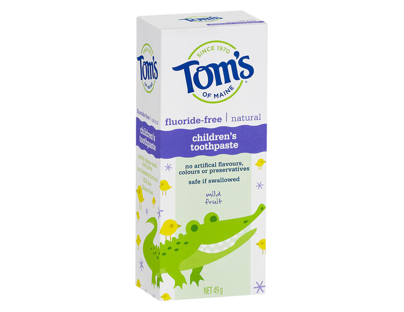 Tom's Of Maine 49g Fluoride/SLS Free Natural Children's Toothpaste Mild Fruit