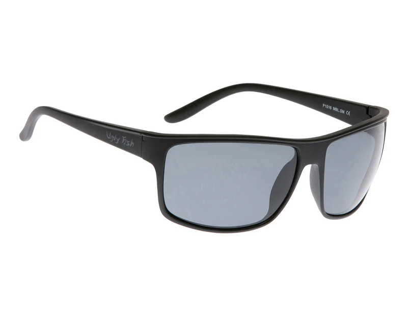 Ugly Fish Basic Ugly's P1016 Polarised Sunglasses - Matte Black/Smoke