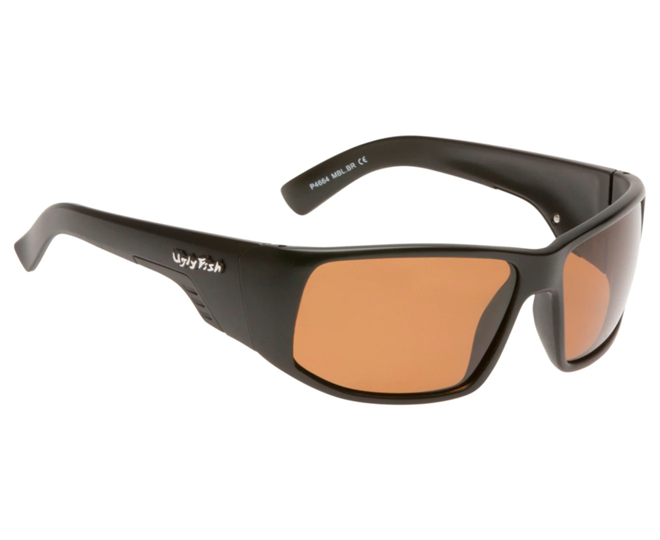 Ugly Fish Good Ugly's P4664 Polarised Sunglasses - Matte Black/Brown