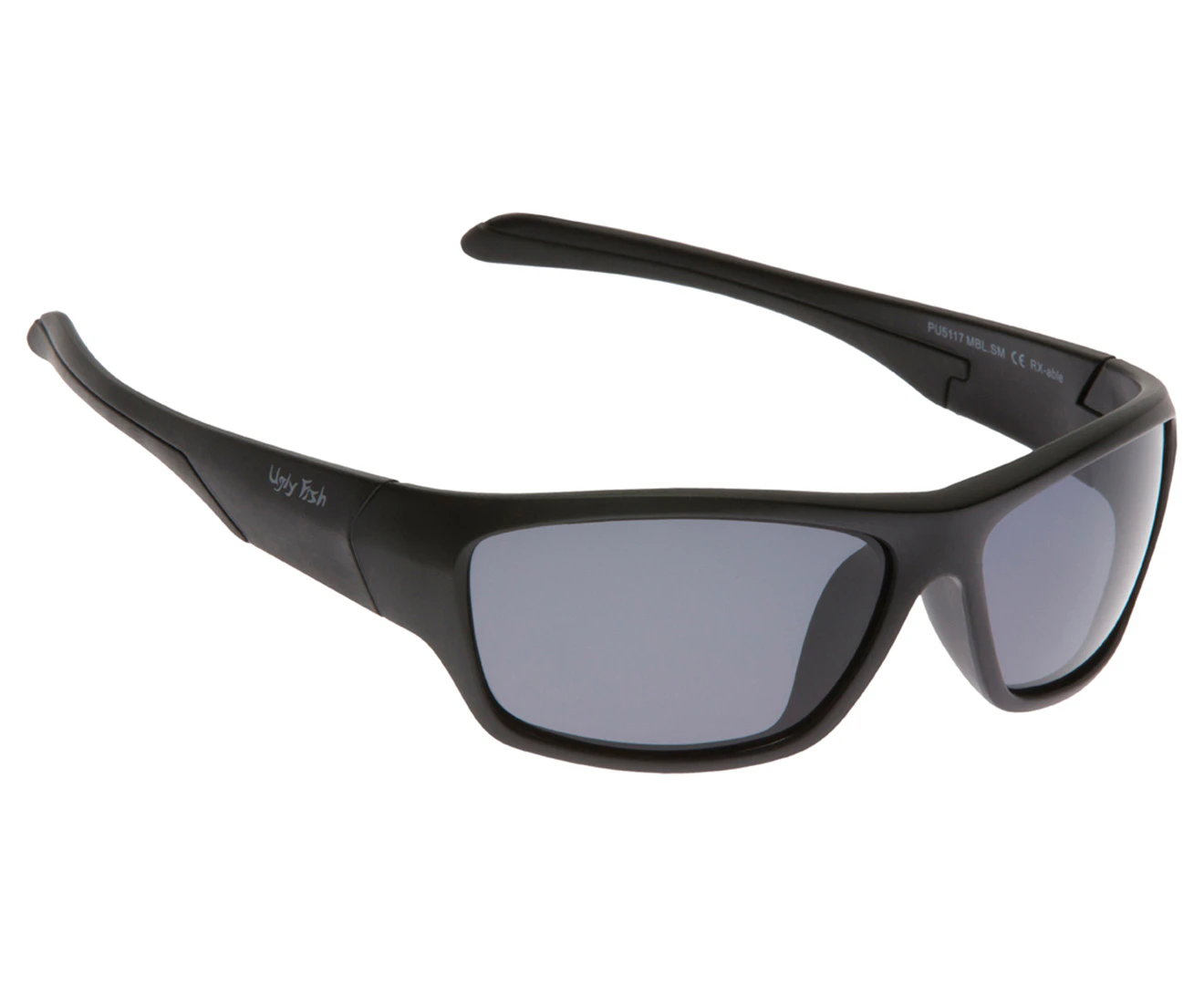 Ugly Fish Unbreakable PU5117 Polarised Sunglasses - Matte Black/Smoke