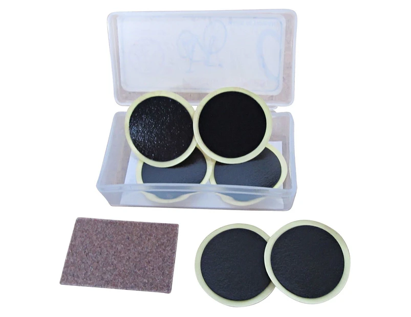 Container of 6 Glueless Patches Puncture Repair Kit - 25mm