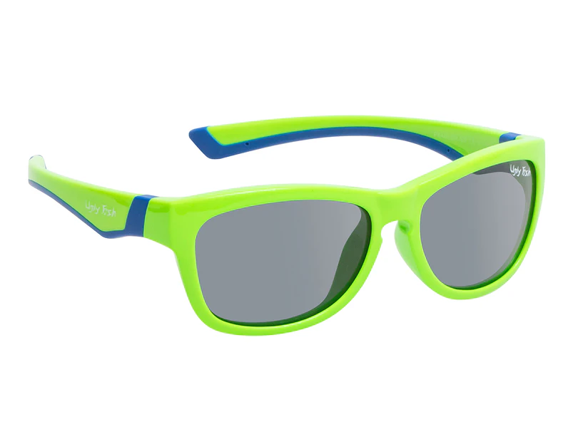 Ugly Fish Kids' PK488 Junior Polarised Sunglasses - Green/Smoke