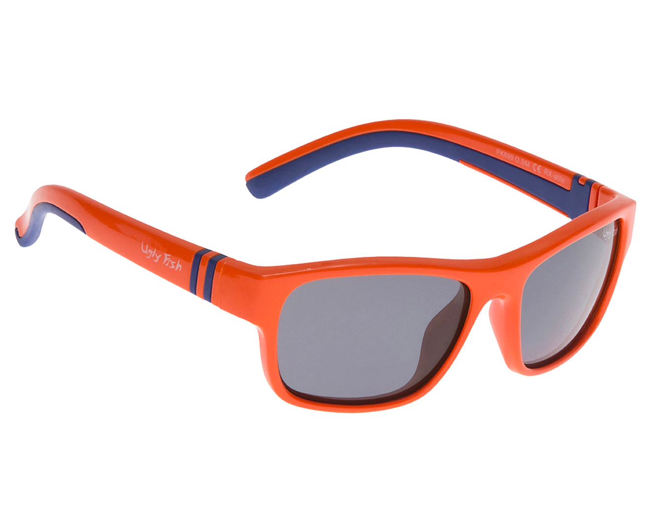 Ugly Fish Kids' PK699 Junior Polarised Sunglasses - Orange/Smoke