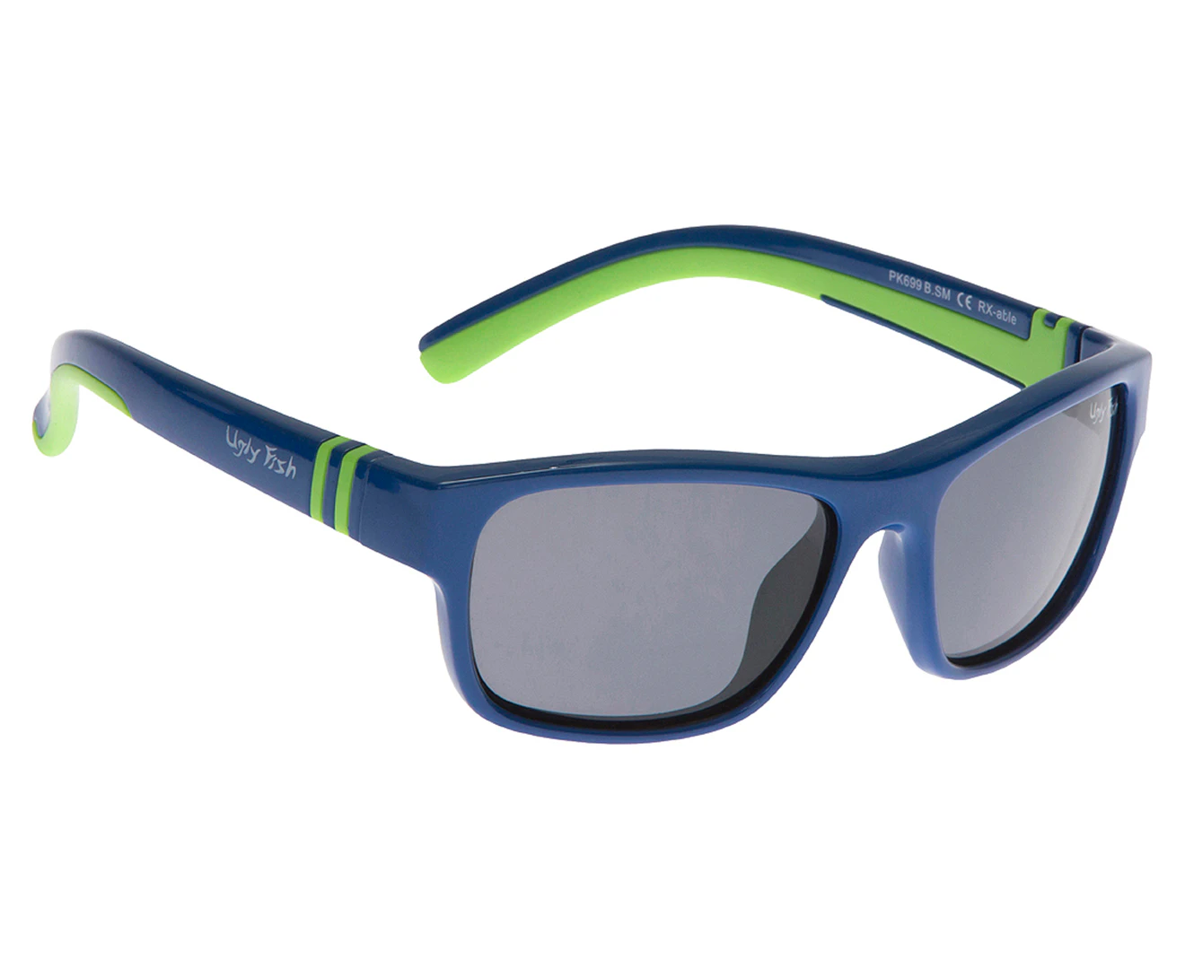 Ugly Fish Kids' PK699 Junior Polarised Sunglasses - Blue/Smoke