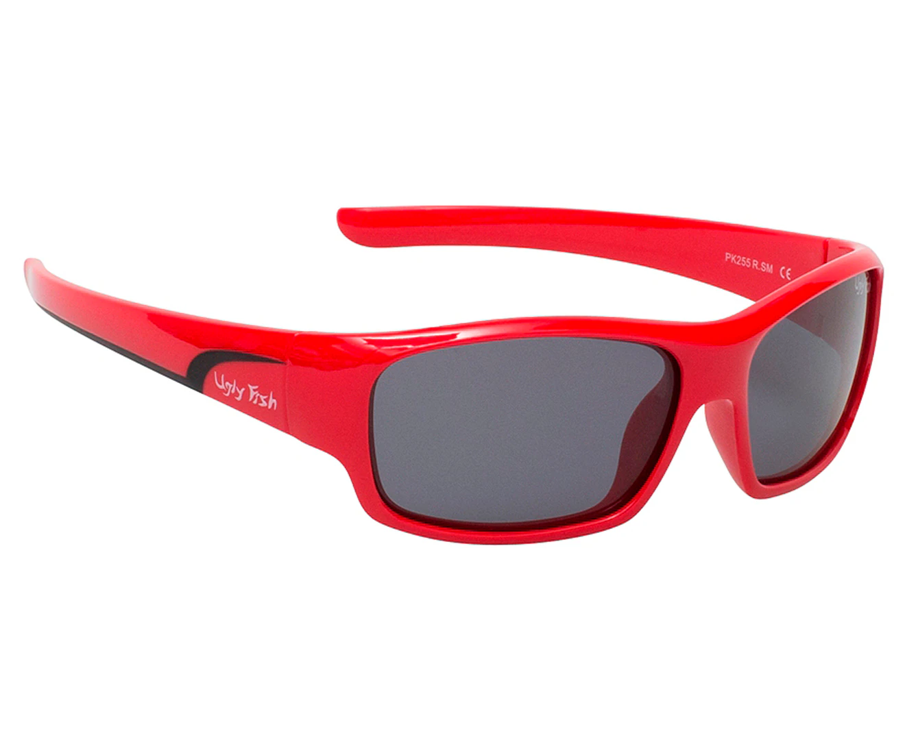 Ugly Fish Kids' PK255 Junior Polarised Sunglasses - Red/Smoke