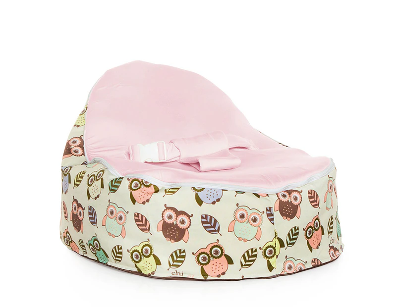 Chibebe Hoot Baby Bean Bag - Pink