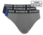 Bonds Men's Hipster Briefs 3-Pack - Black/Blue/Grey