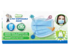50 Pack Nano 3 Ply Disposable Protective Face Masks - Blue