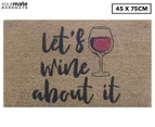 Solemate 45x75cm Let's Wine About It Doormat - Multi