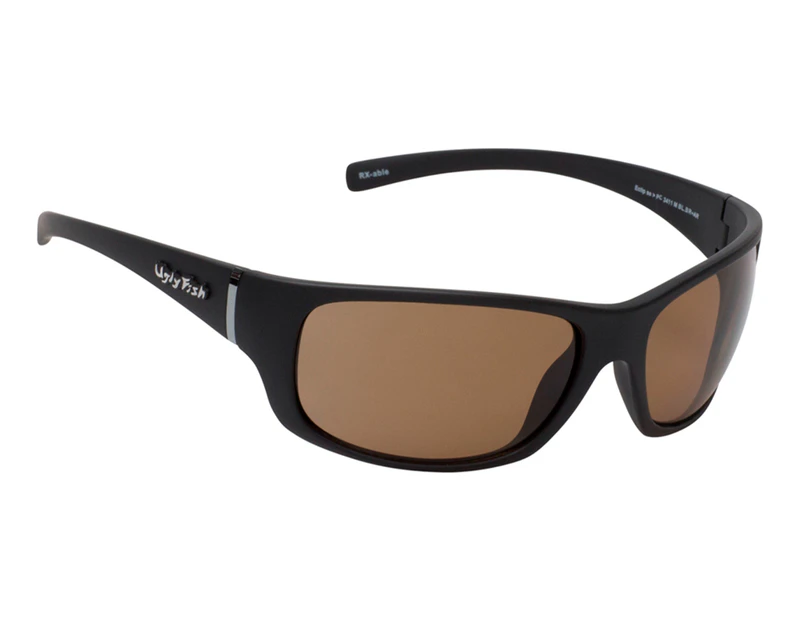 Ugly Fish Unisex Best Ugly's Eclipse Polarised Sunglasses - Matte Black/Brown