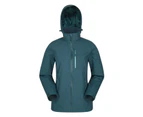 Mountain Warehouse Extreme Ladies Rain Jacket Waterproof Womens Cagoule Coat - Green