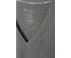 Mountain Warehouse Womens V Neck Tee Lightweight Breathable Comfortable T-Shirt - Dark Grey